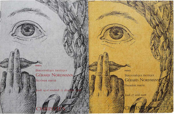 Комплект каталогов по продаже коллекции эротических книг Жерара Нормана: